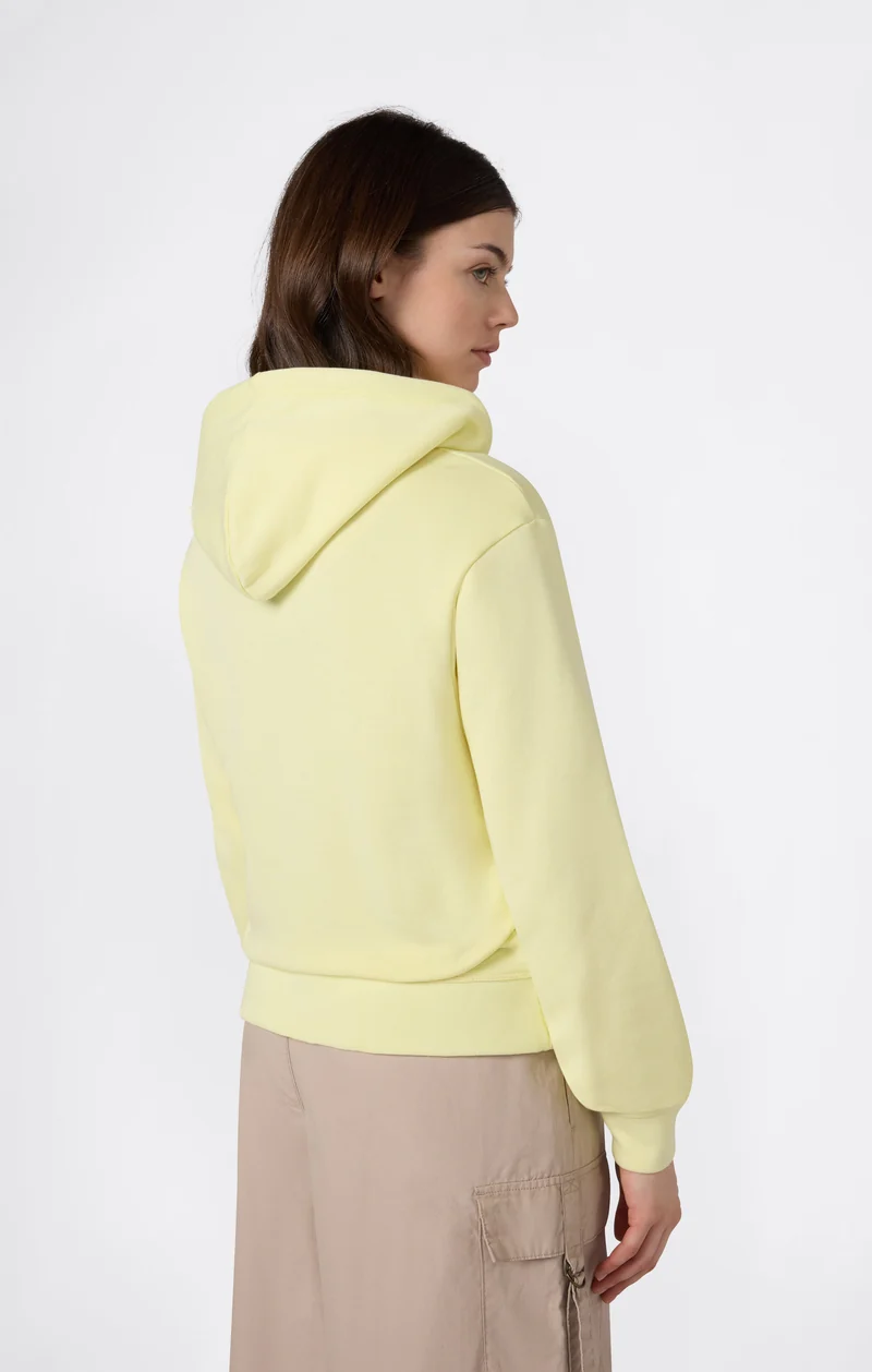 Women’s Lightweight Hooded Sweatshirt with Tonal Embroidered Maxi Logo Icons