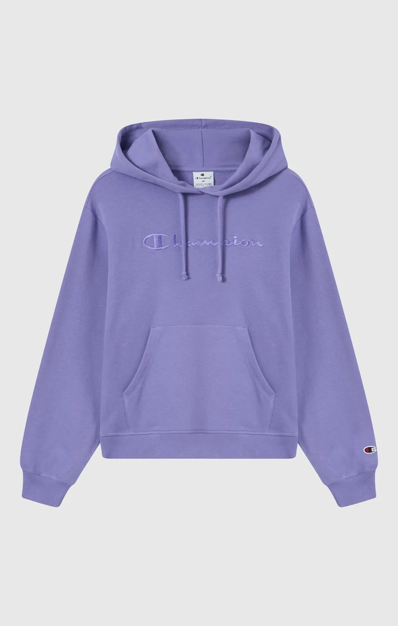 Women’s Lightweight Hooded Sweatshirt with Tonal Embroidered Maxi Logo Icons