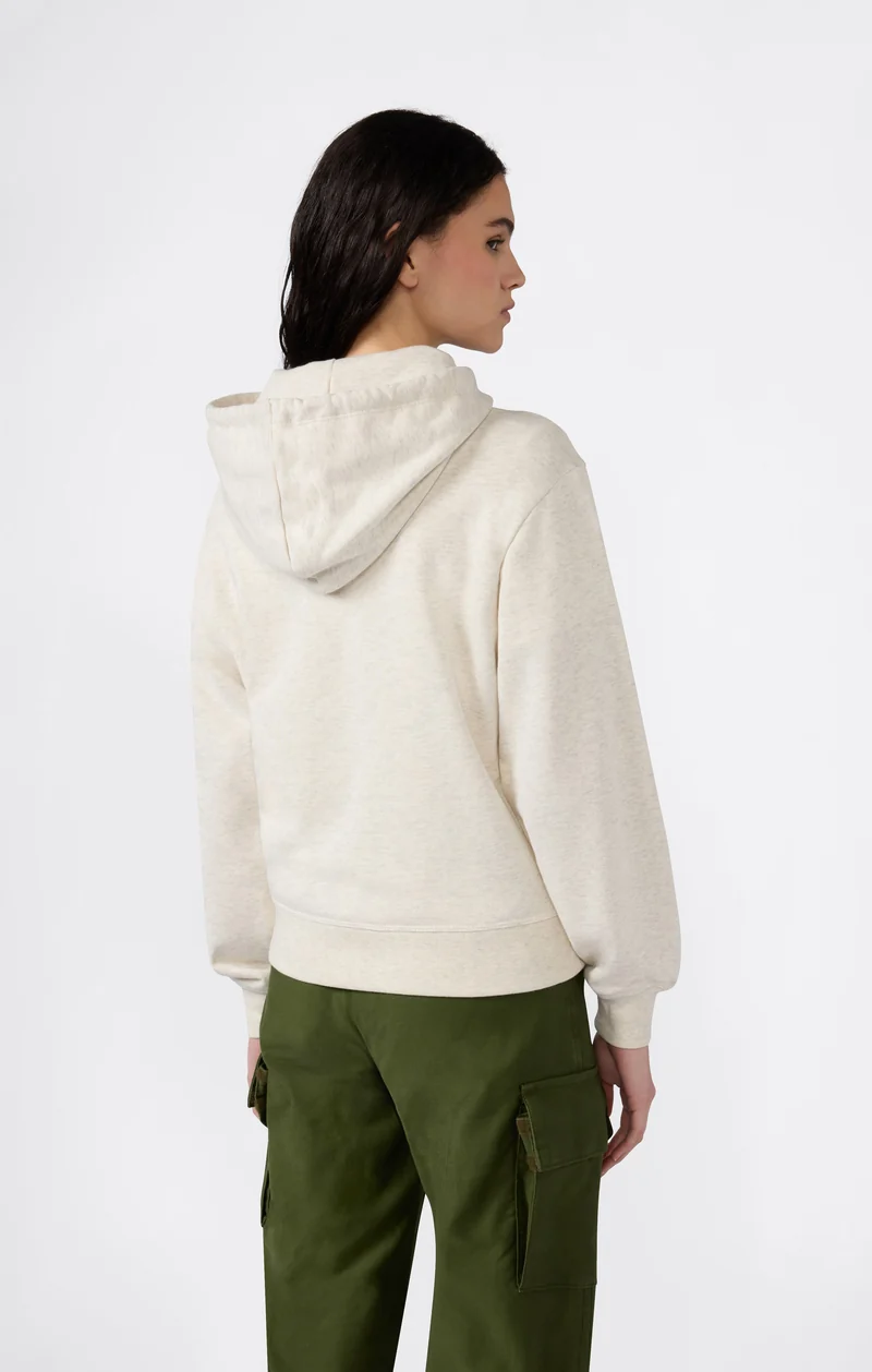Women’s Lightweight Hooded Sweatshirt with Tonal Embroidered Maxi Logo Icons