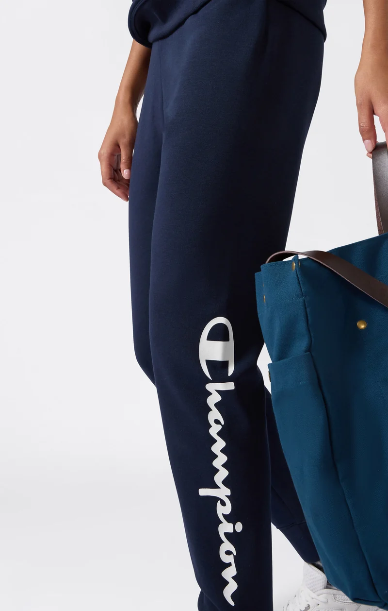 Women’s Lightweight Jogger Pants with Rib Cuffs and Maxi Printed Logo