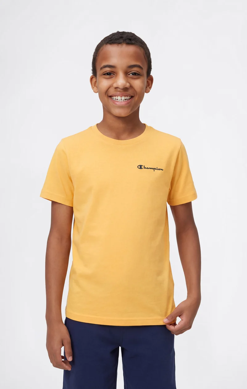 Boys’ Crewneck Small Script Logo T-Shirt Icons
