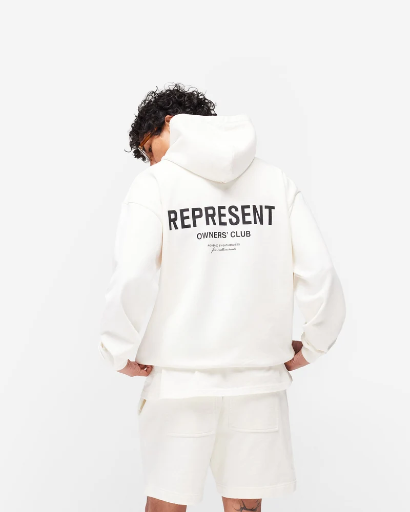 Represent Owners Club Hoodie - Flat White