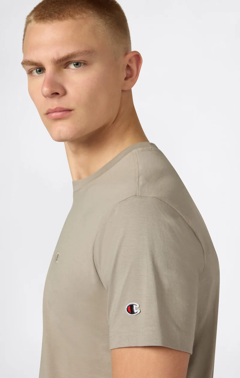 Men’s T-Shirt with Small C Embroidery Logo Icons