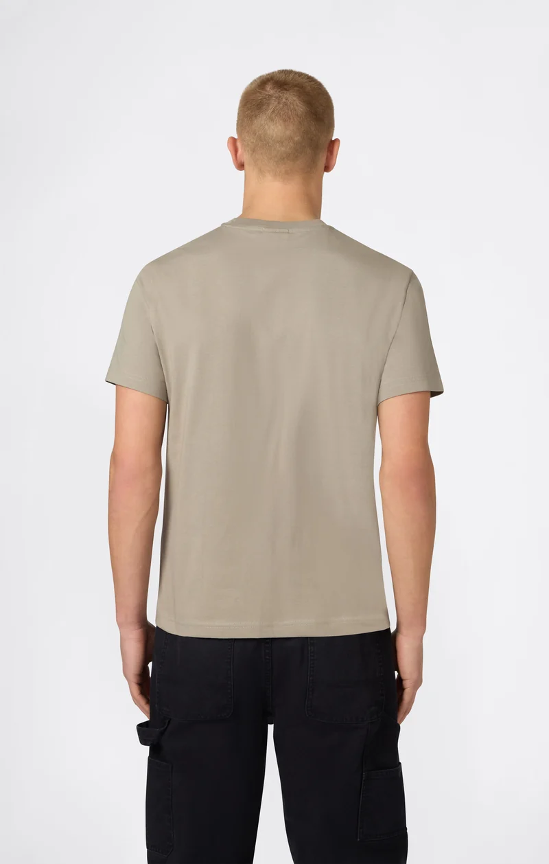 Men’s T-Shirt with Small C Embroidery Logo Icons