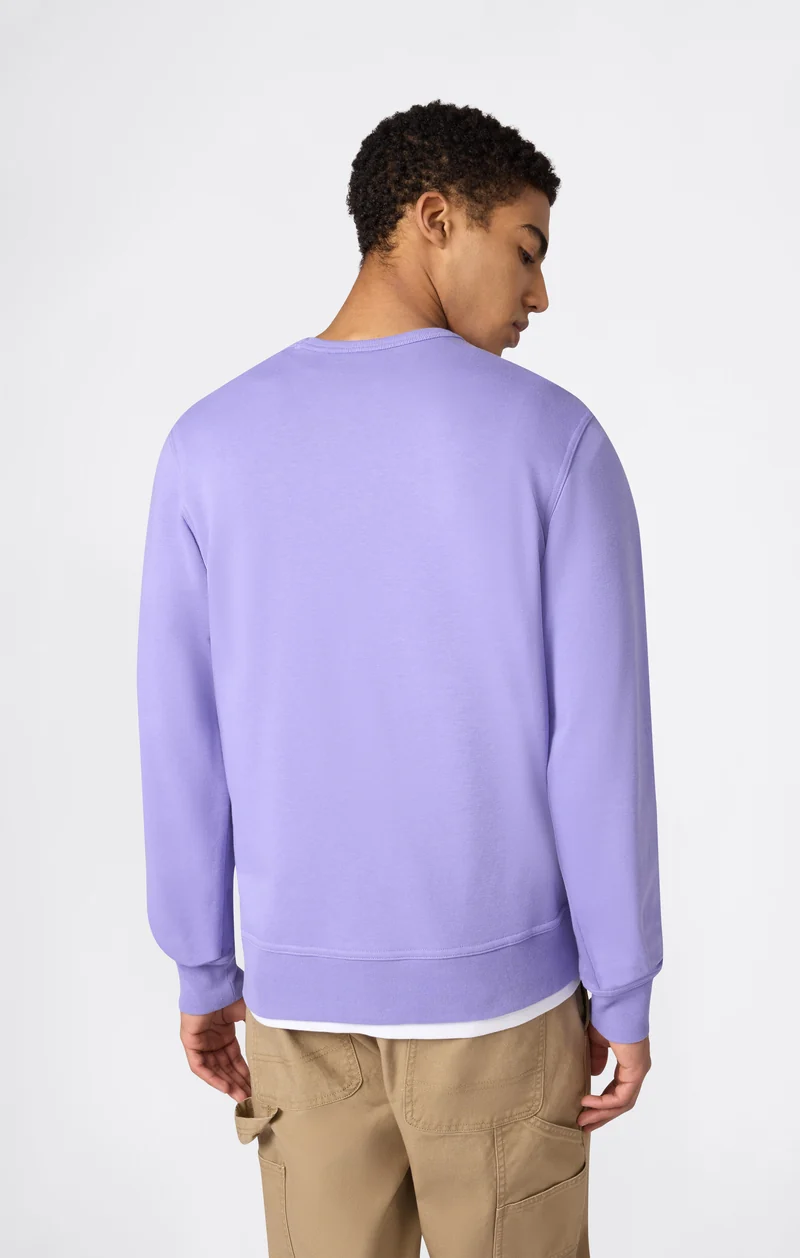 Men's Lightweight Sweatshirt with Tone-on-Tone Embroidered Logo