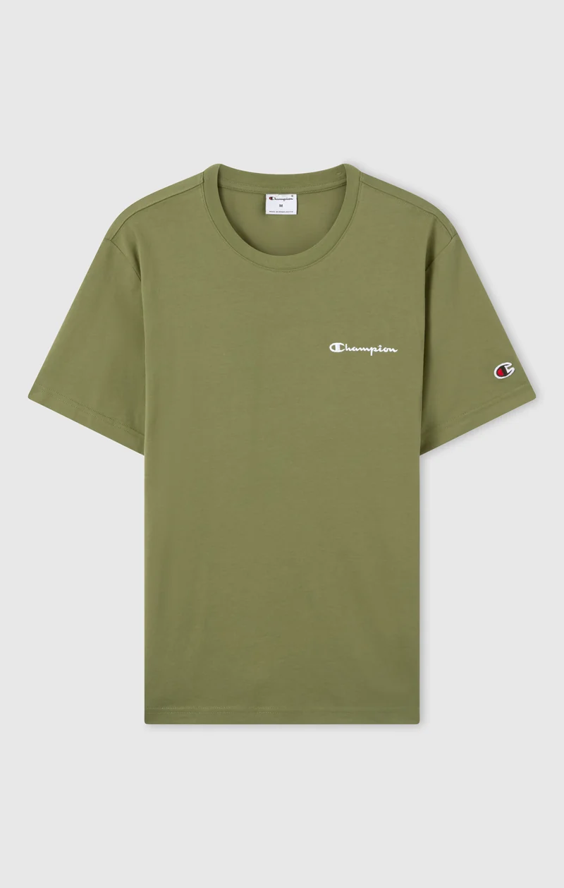 Men’s T-Shirt with Small Embroidered Logo Icons