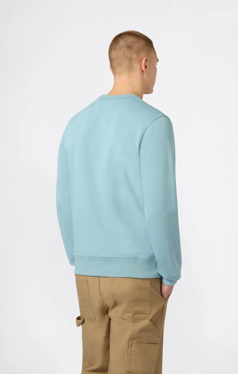 Men's Lightweight Sweatshirt with Tone-on-Tone Embroidered Logo