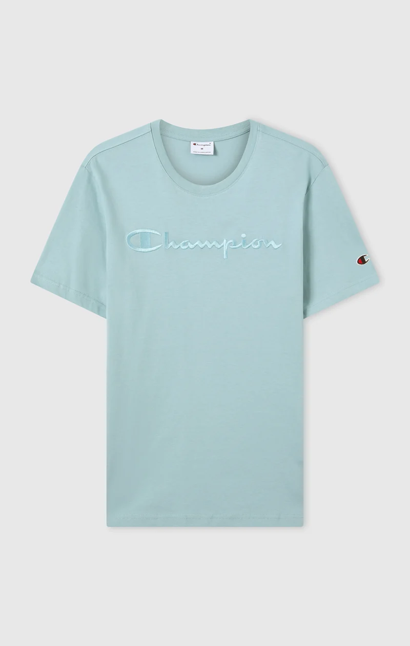 Men’s T-Shirt with Big Embroidery Logo Icons