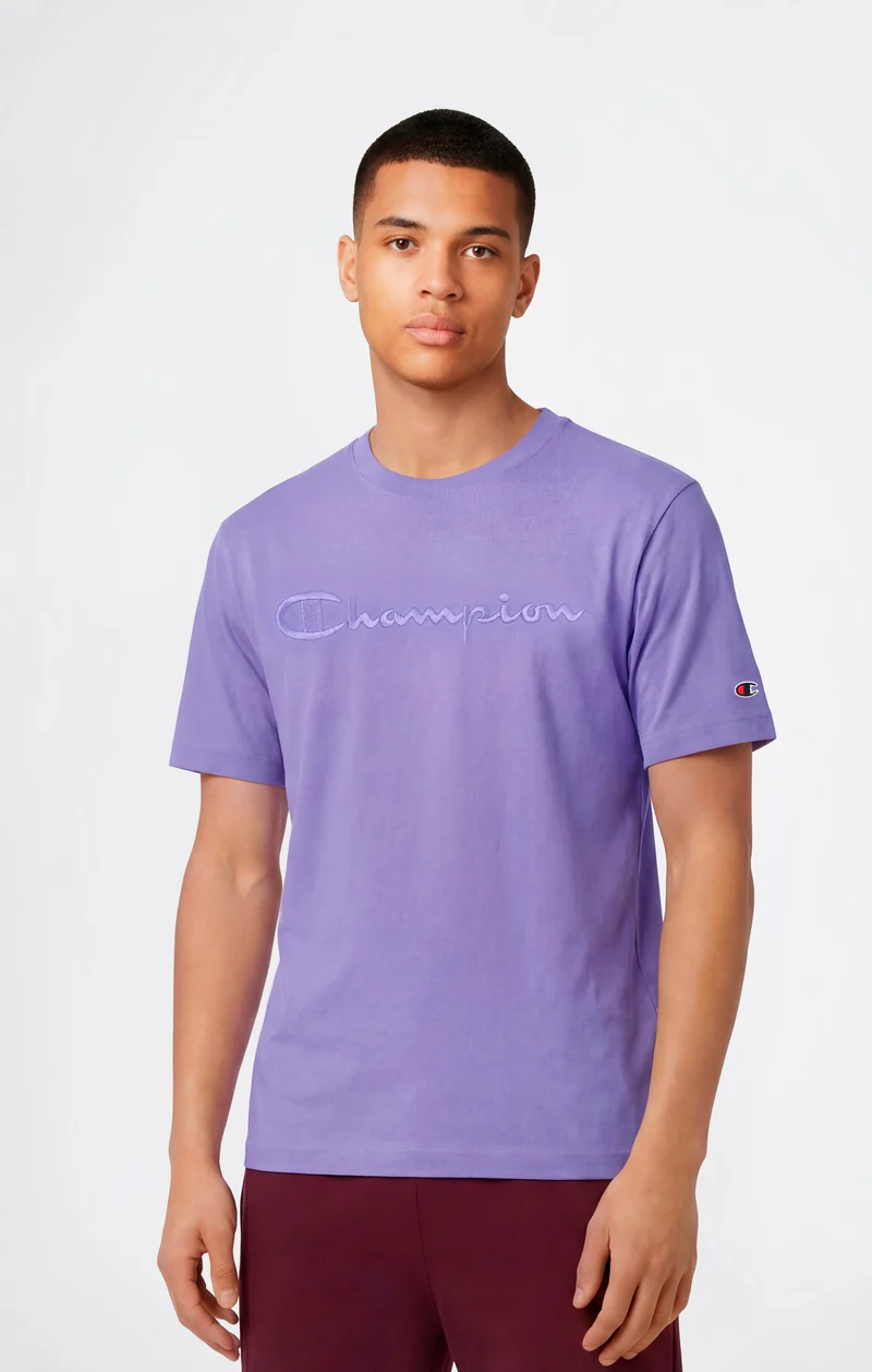 Men’s T-Shirt with Big Embroidery Logo Icons