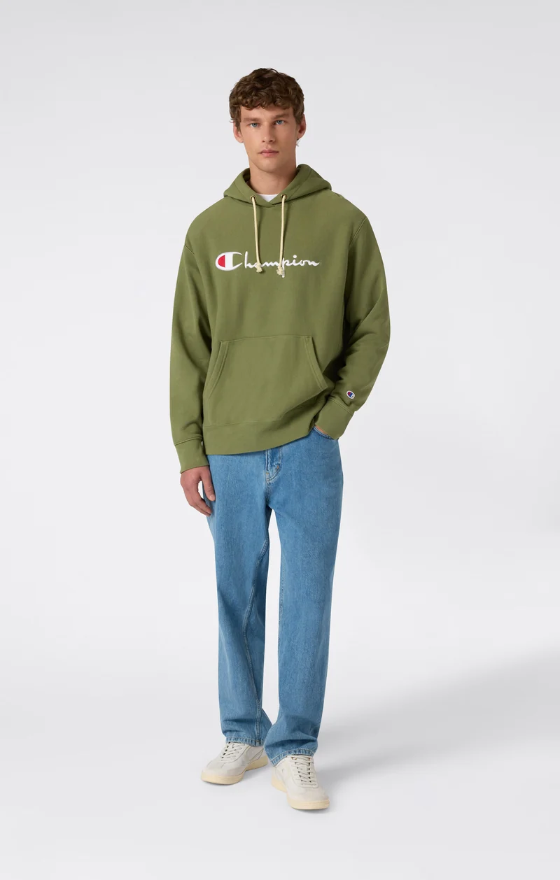 Reverse Weave Men's Loose Fit Hoodie