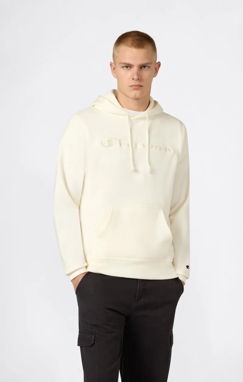 Men's Lightweight Hoodie with Embroidered Logo Icons