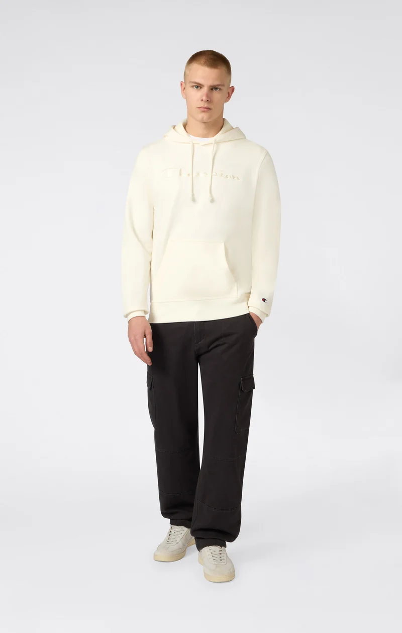 Men's Lightweight Hoodie with Embroidered Logo Icons