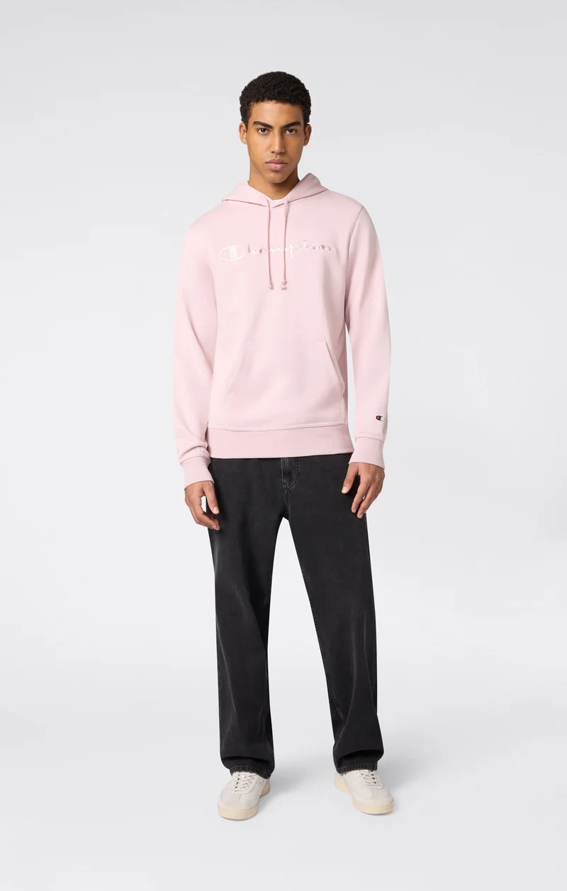 Men's Lightweight Hoodie with Embroidered Logo Icons