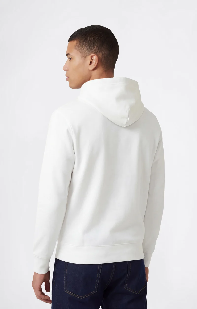 Men’s Lightweight Hoodie with Small Embroidered Logo Icons
