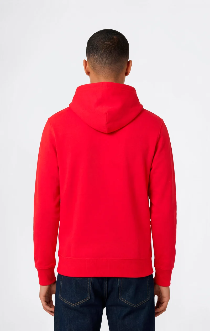 Men’s Lightweight Hoodie with Small Embroidered Logo Icons