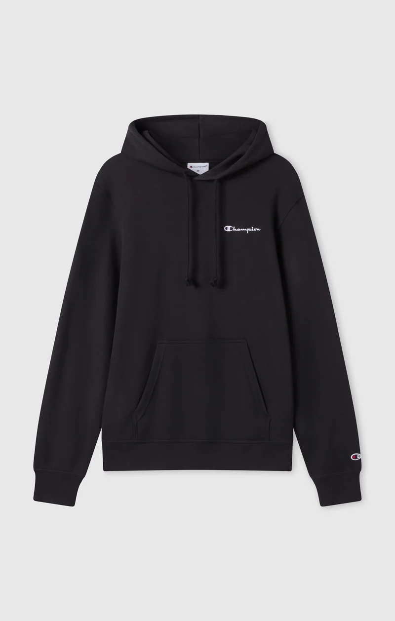 Men’s Lightweight Hoodie with Small Embroidered Logo Icons