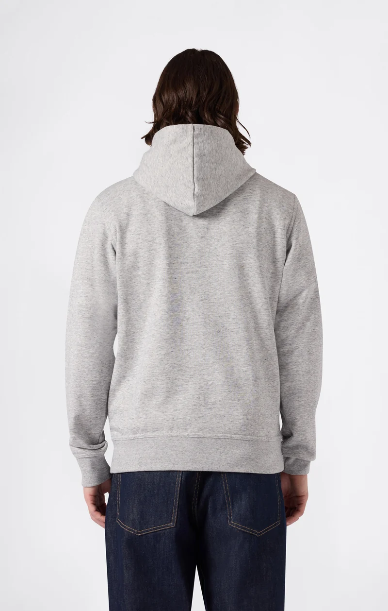 Men’s Lightweight Hoodie with Small Embroidered Logo Icons