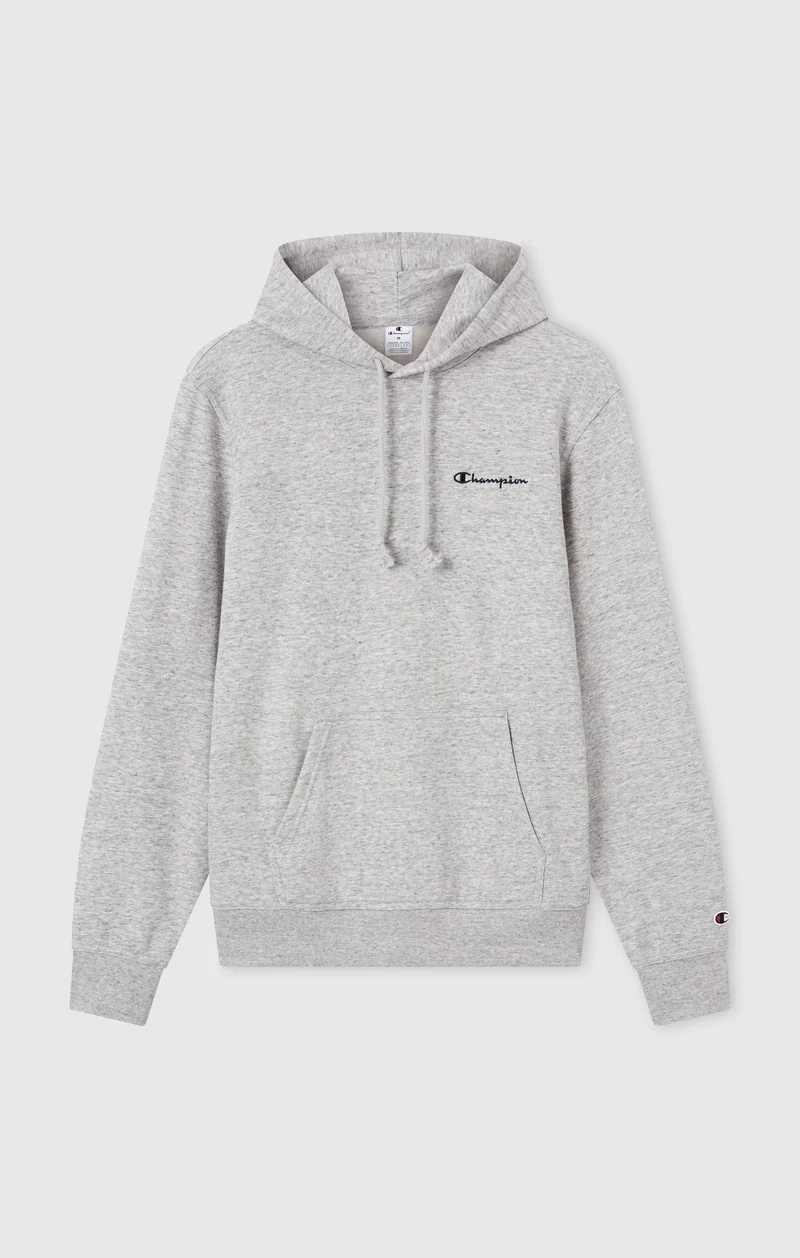 Men’s Lightweight Hoodie with Small Embroidered Logo Icons