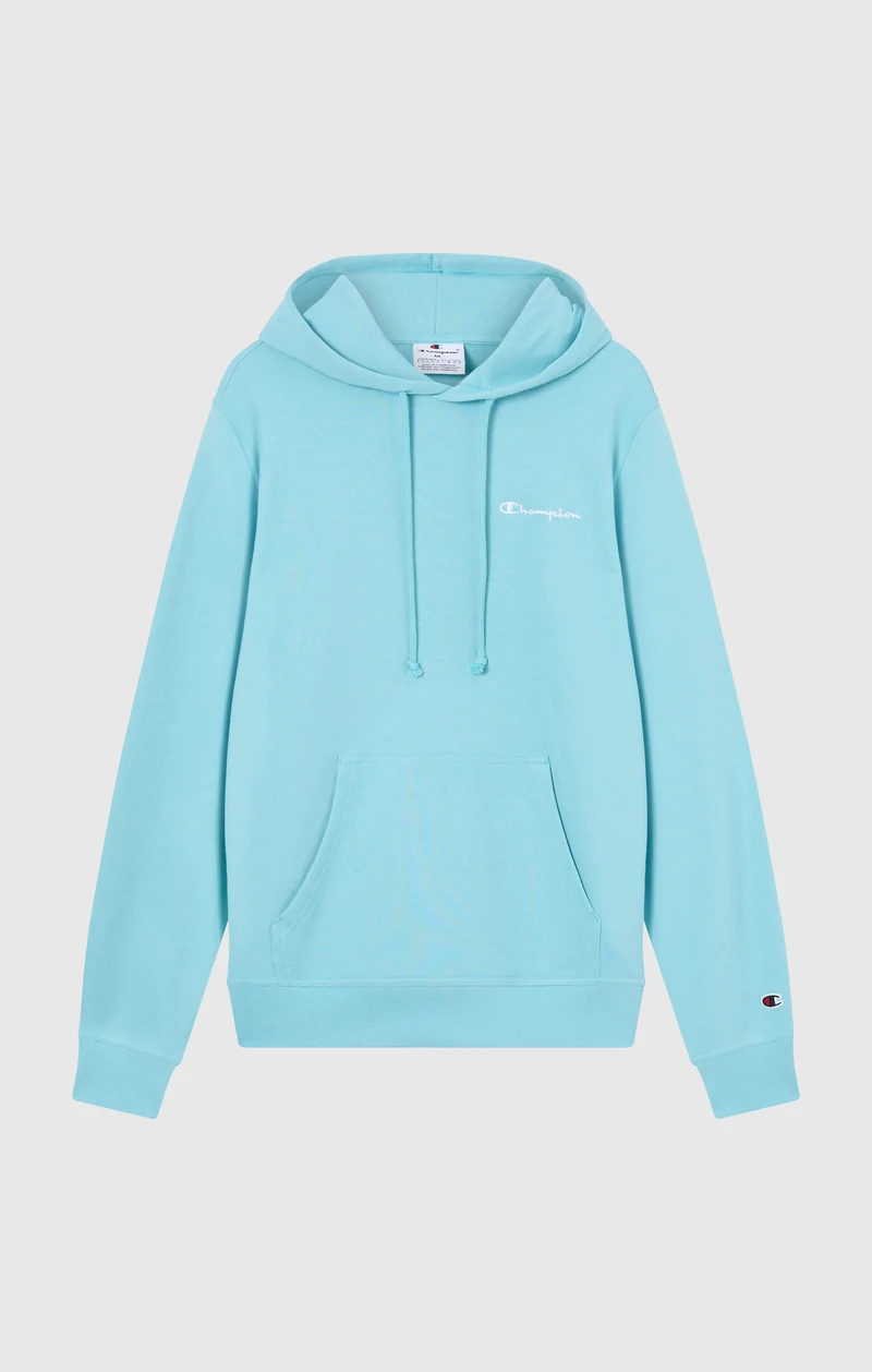 Men’s Lightweight Hoodie with Small Embroidered Logo Icons