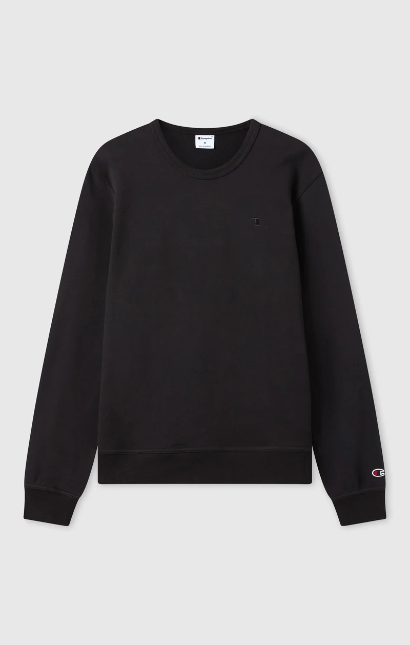 Men's Lightweight Sweatshirt with Tone-on-Tone Embroidered Logo