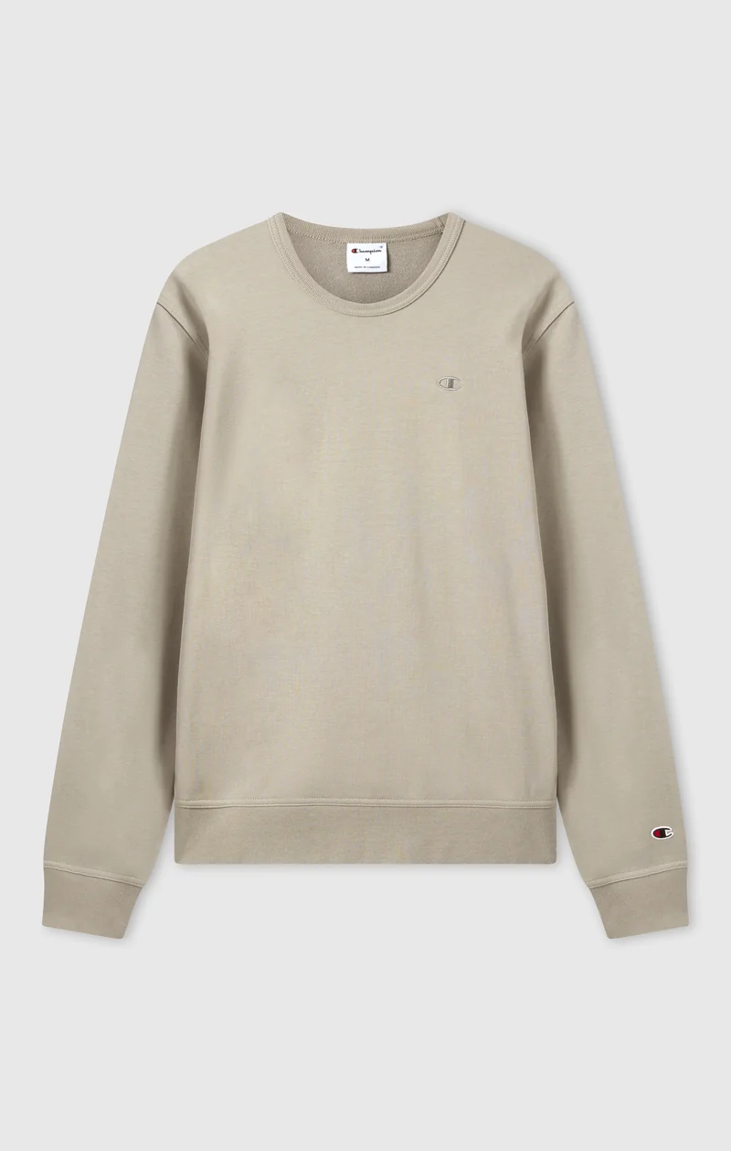 Men's Lightweight Sweatshirt with Tone-on-Tone Embroidered Logo