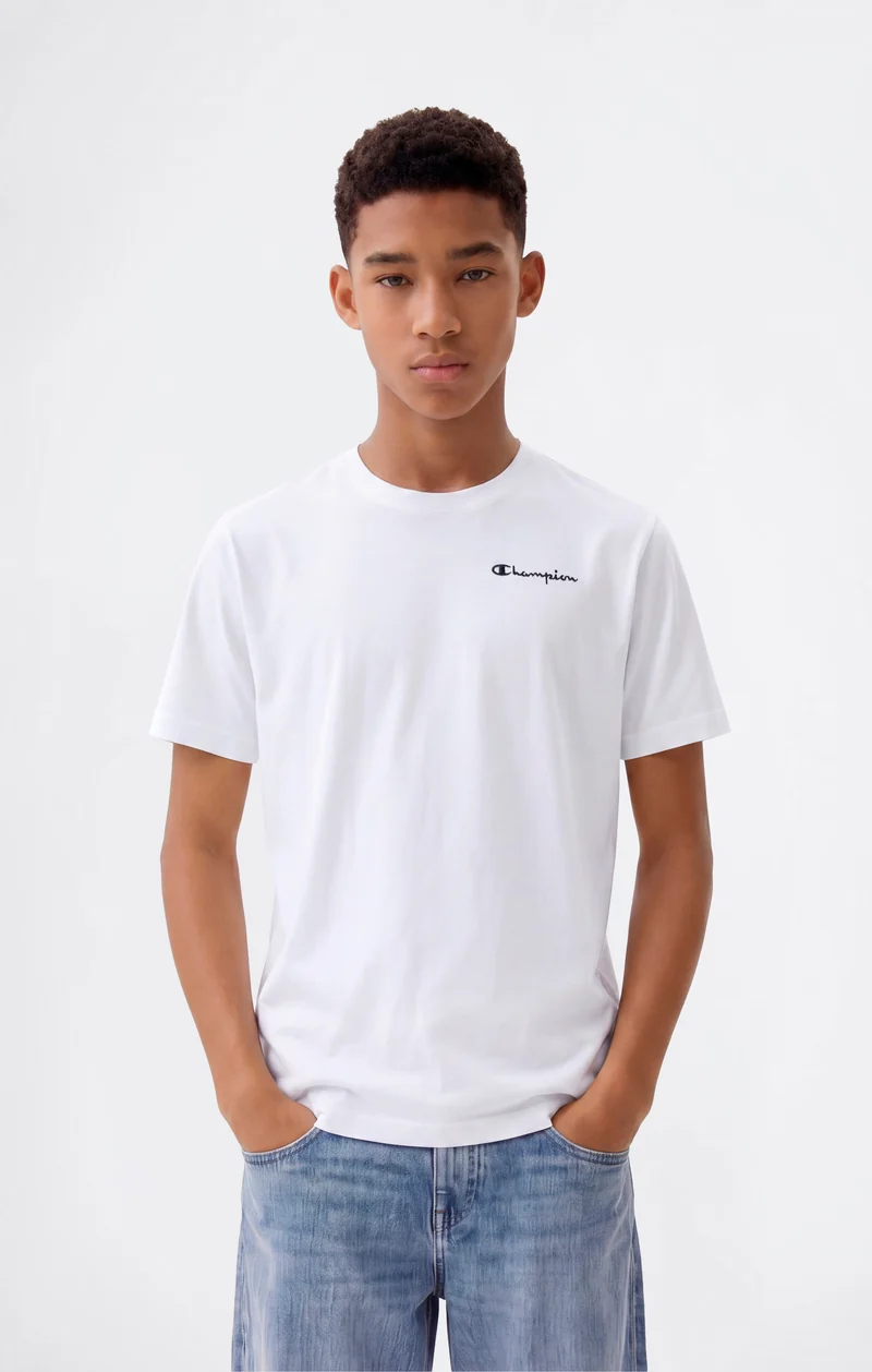 Boys’ Crewneck Small Script Logo T-Shirt Icons