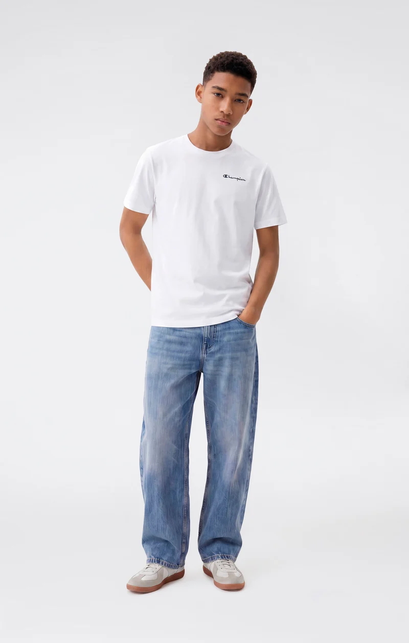 Boys’ Crewneck Small Script Logo T-Shirt Icons