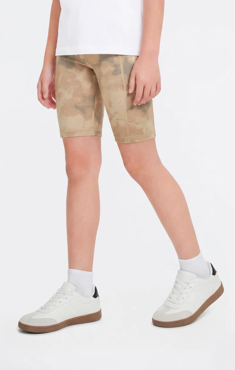 Girls' Stretch Fitted Shorts C-Tech