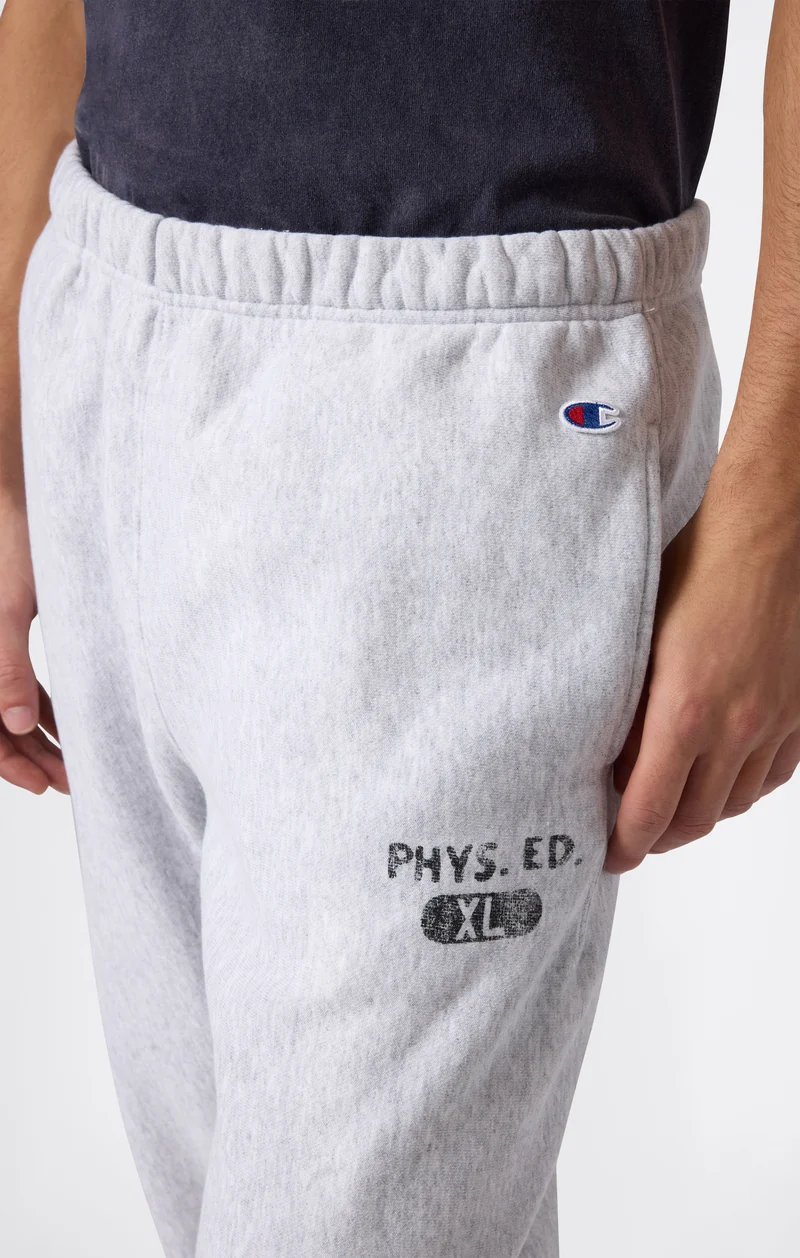 Men’s Fleece Jogger Pants with Elastic Cuffs and Brushed Interior Reverse Weave