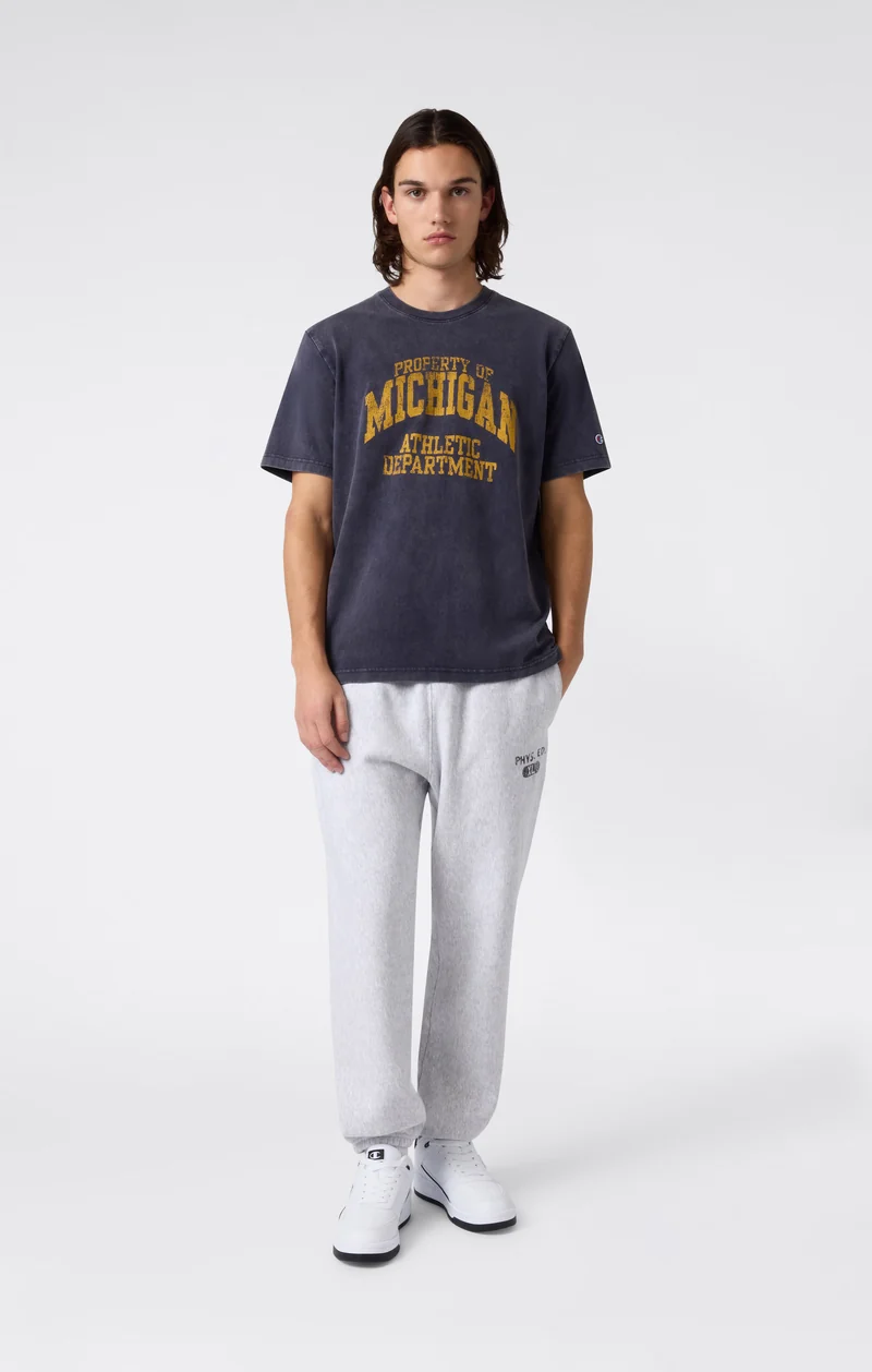 Men’s Fleece Jogger Pants with Elastic Cuffs and Brushed Interior Reverse Weave
