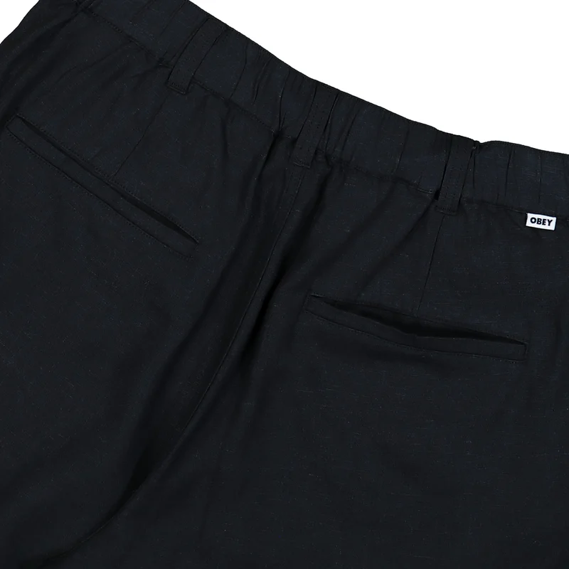 Foster Pleated Linen Short