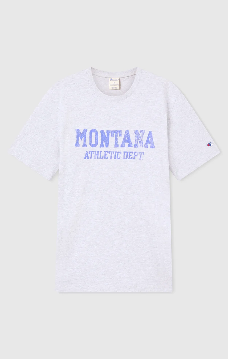 Men’s Heavy Cotton T-Shirt with Reverse Weave Print