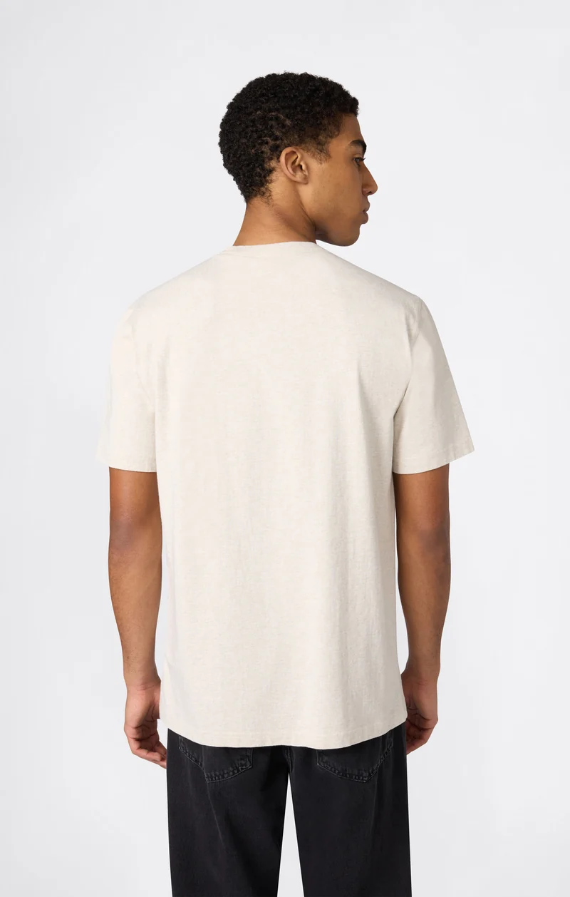 Men’s Heavyweight Cotton T-shirt with Reverse Weave Print