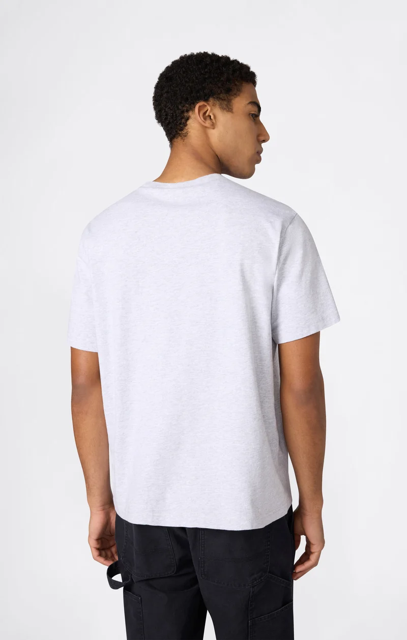 Men’s Heavyweight Cotton T-shirt with Reverse Weave Print