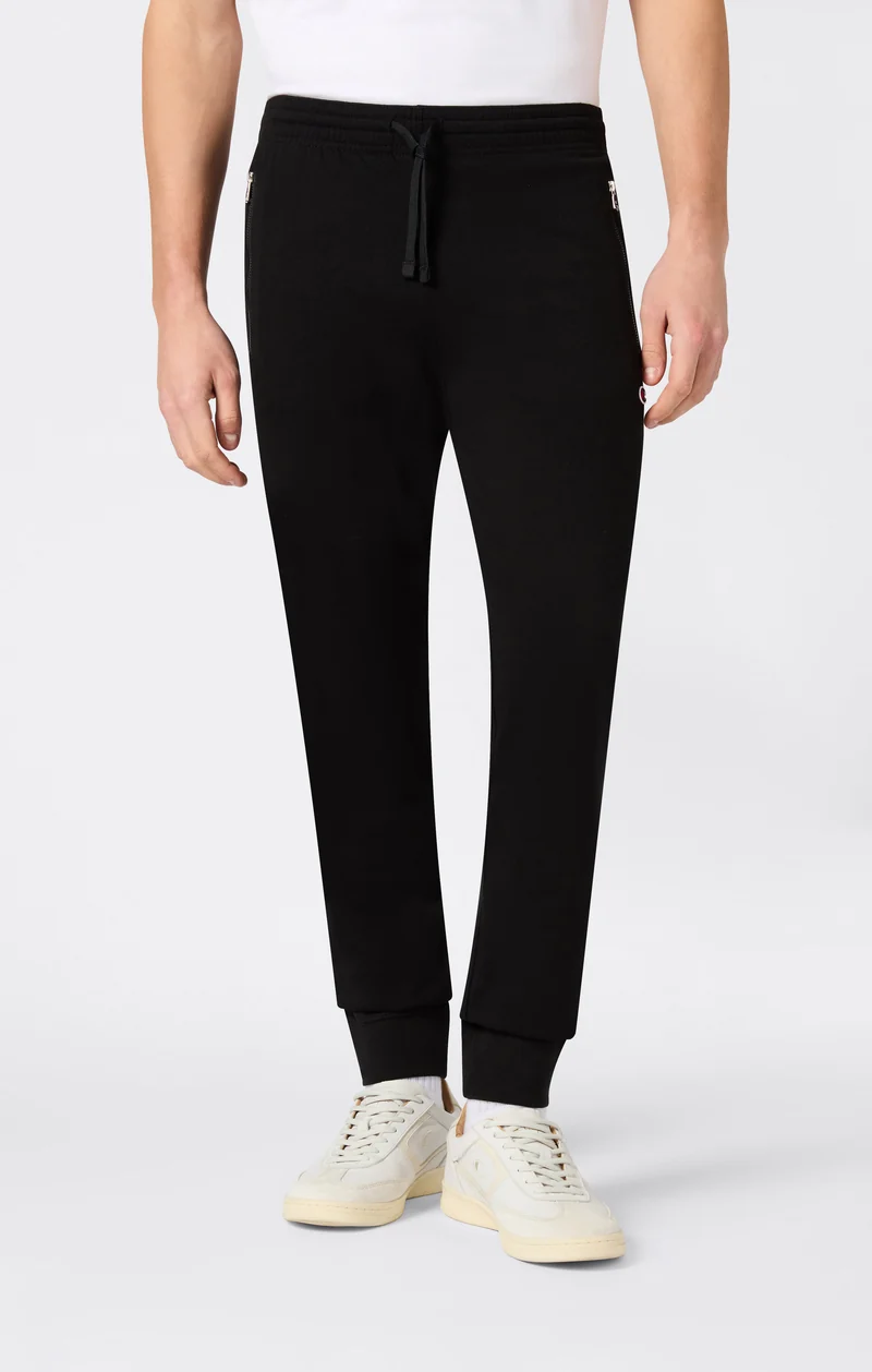 Slim Fit Men's Light Rib Cuff Pants with Zip Pockets Icons