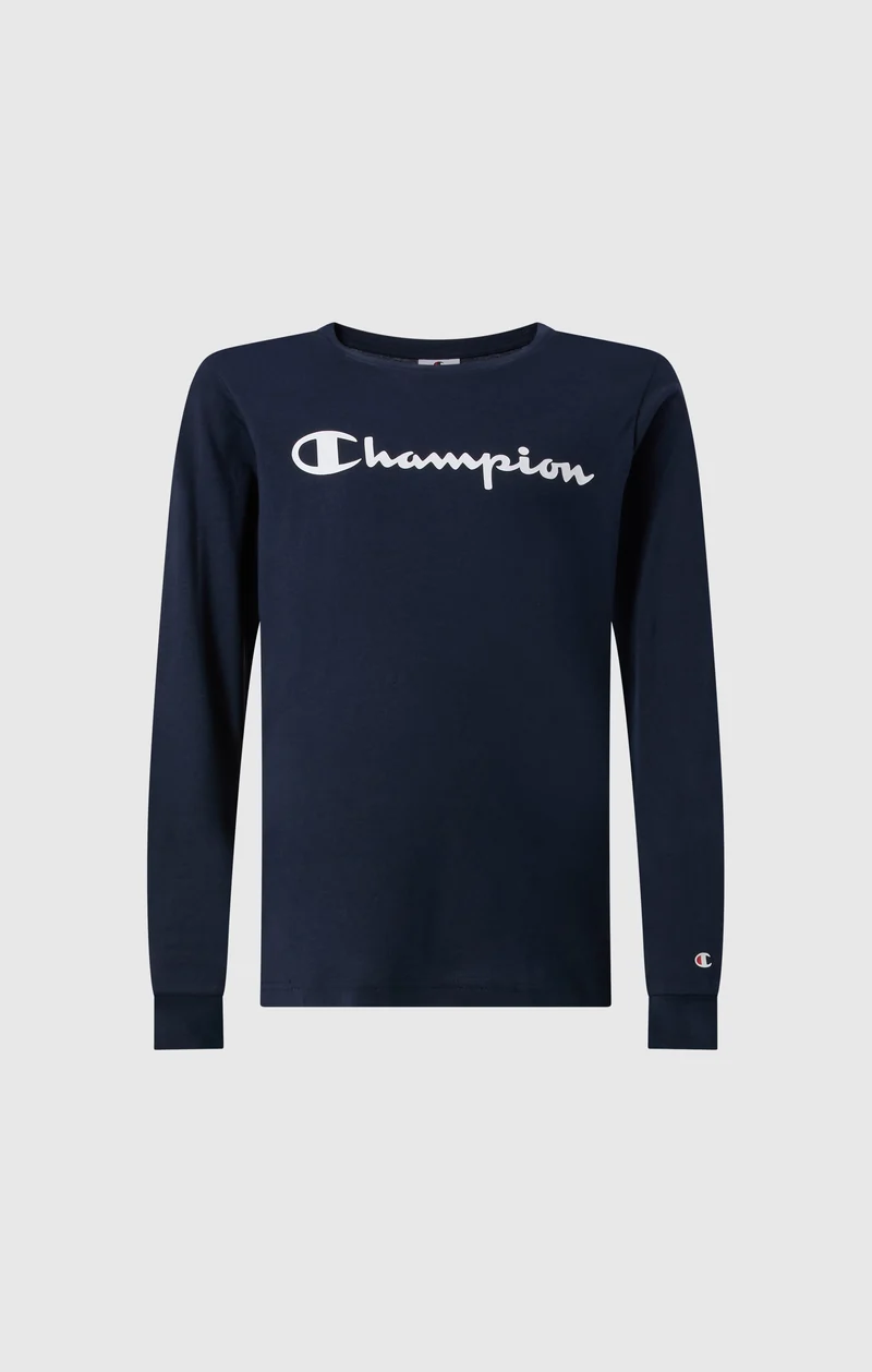 Boys' Long Sleeve T-Shirt Script Logo