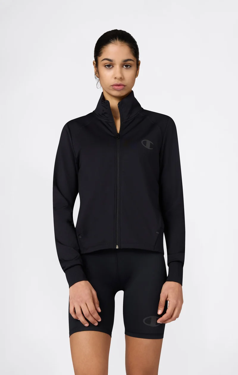 Women's Slim Fit Full-Zip Stretch Poly Hoodie
