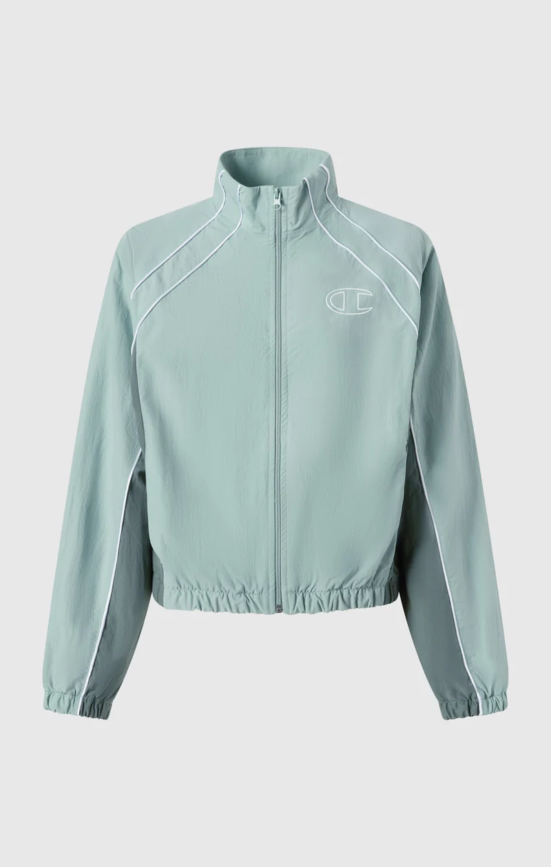 Women’s Woven Nylon Full-Zip Track Top Loose Fit