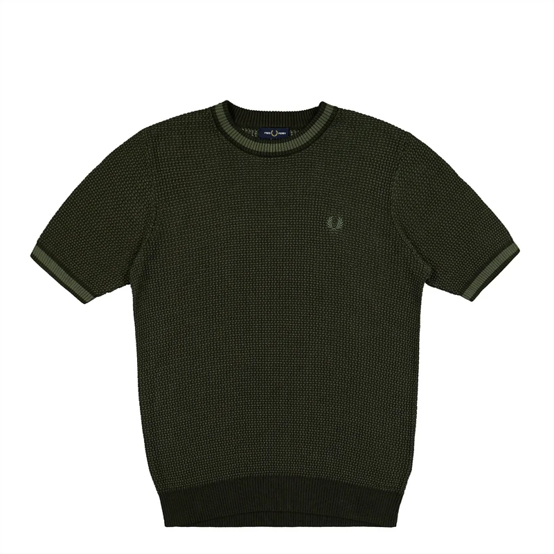 Textured Knitted T-Shirt