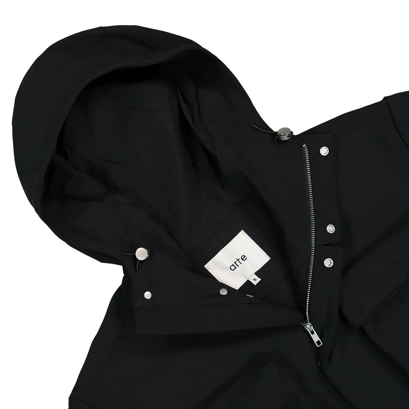 3D Pockets Hooded PES Jacket