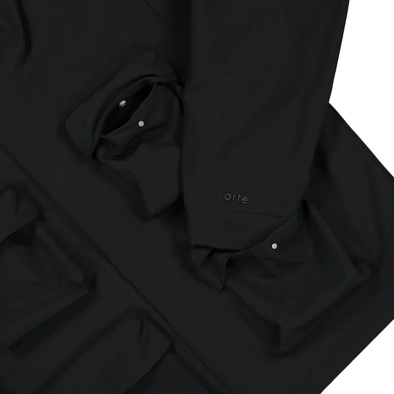 3D Pockets Hooded PES Jacket