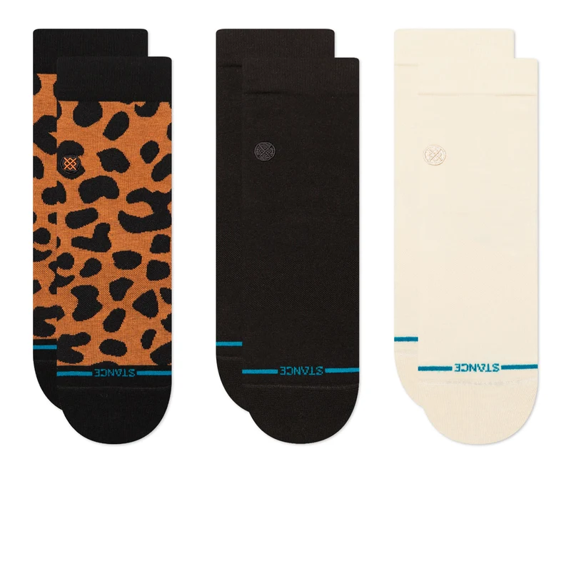 Wmns Animaniac Quarter 3 Pack Socks