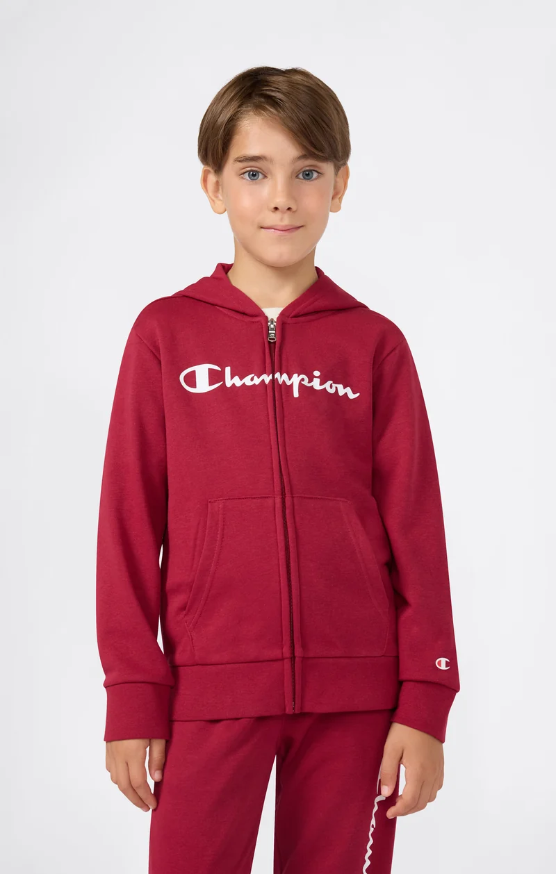 Boys' Full Zip Hoodie with Maxi Logo