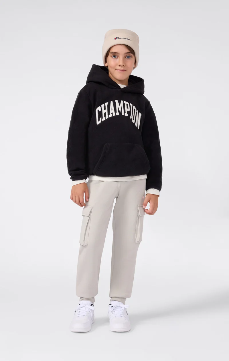 Boys' Fleece Polar Hoodie Script Logo