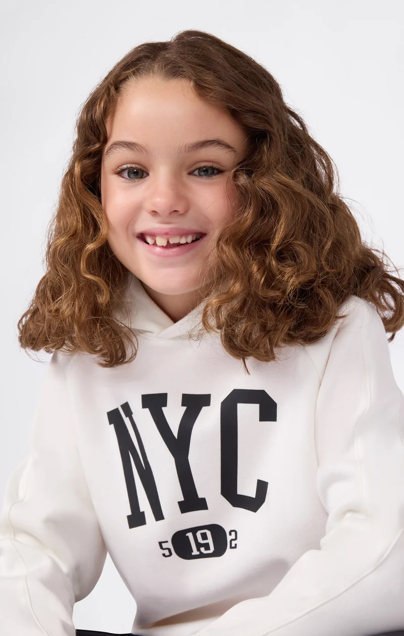Girls' Fleece Hooded Sweatshirt