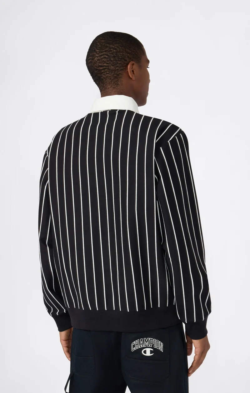 Men’s Striped Polo Street Varsity
