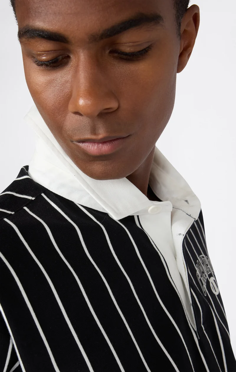 Men’s Striped Polo Street Varsity