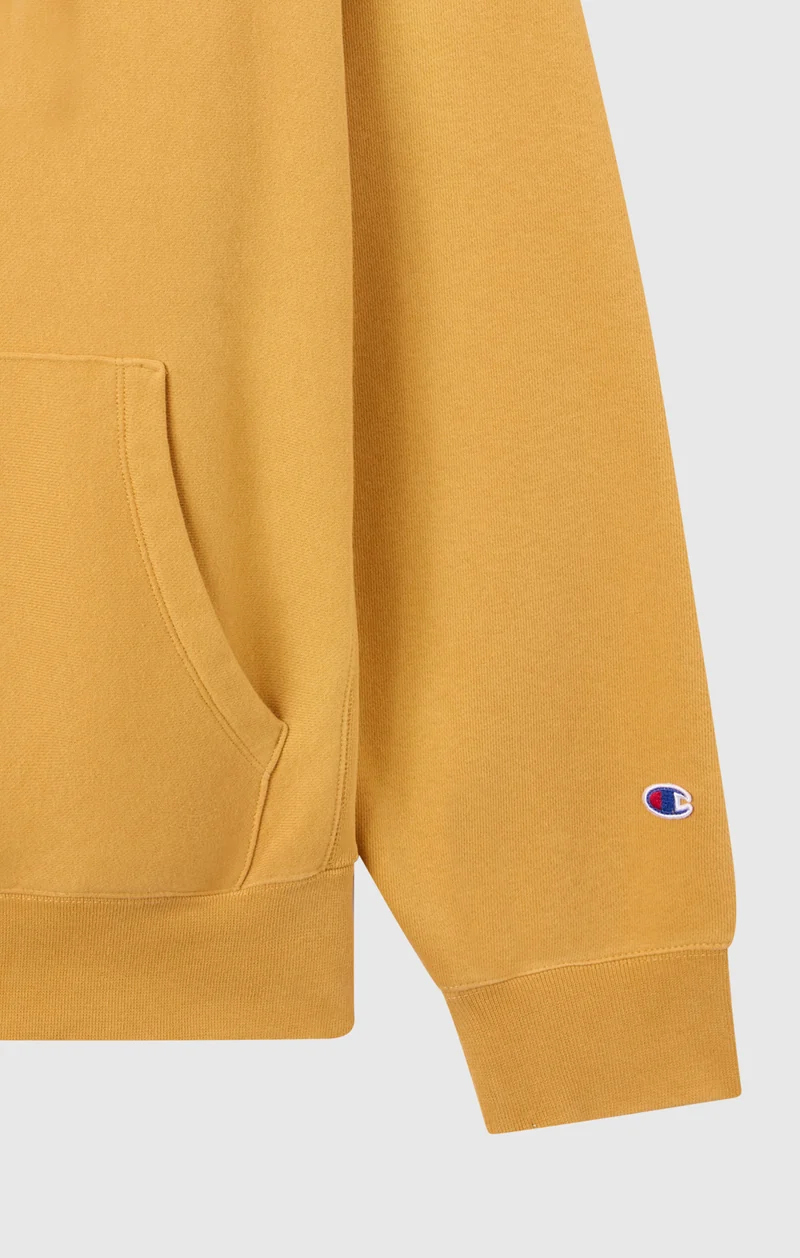 Men’s Heavyweight Hoodie with Brushed Fleece Interior Reverse Weave