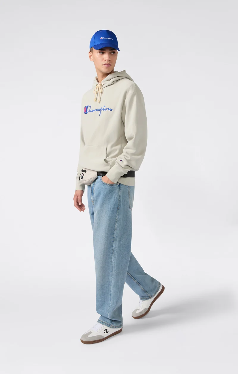 Reverse Weave Men's Loose Fit Hoodie