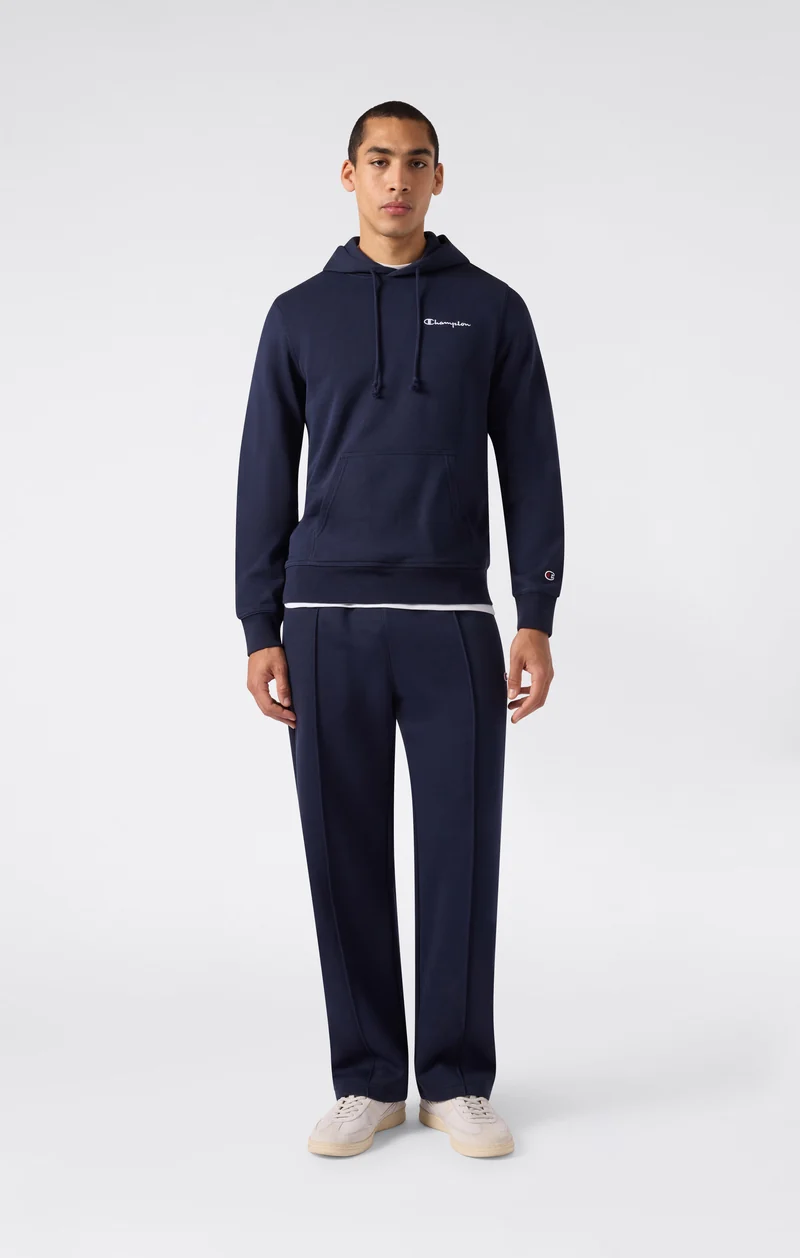 Men’s Fleece Hoodie with Small Embroidered Logo Icons